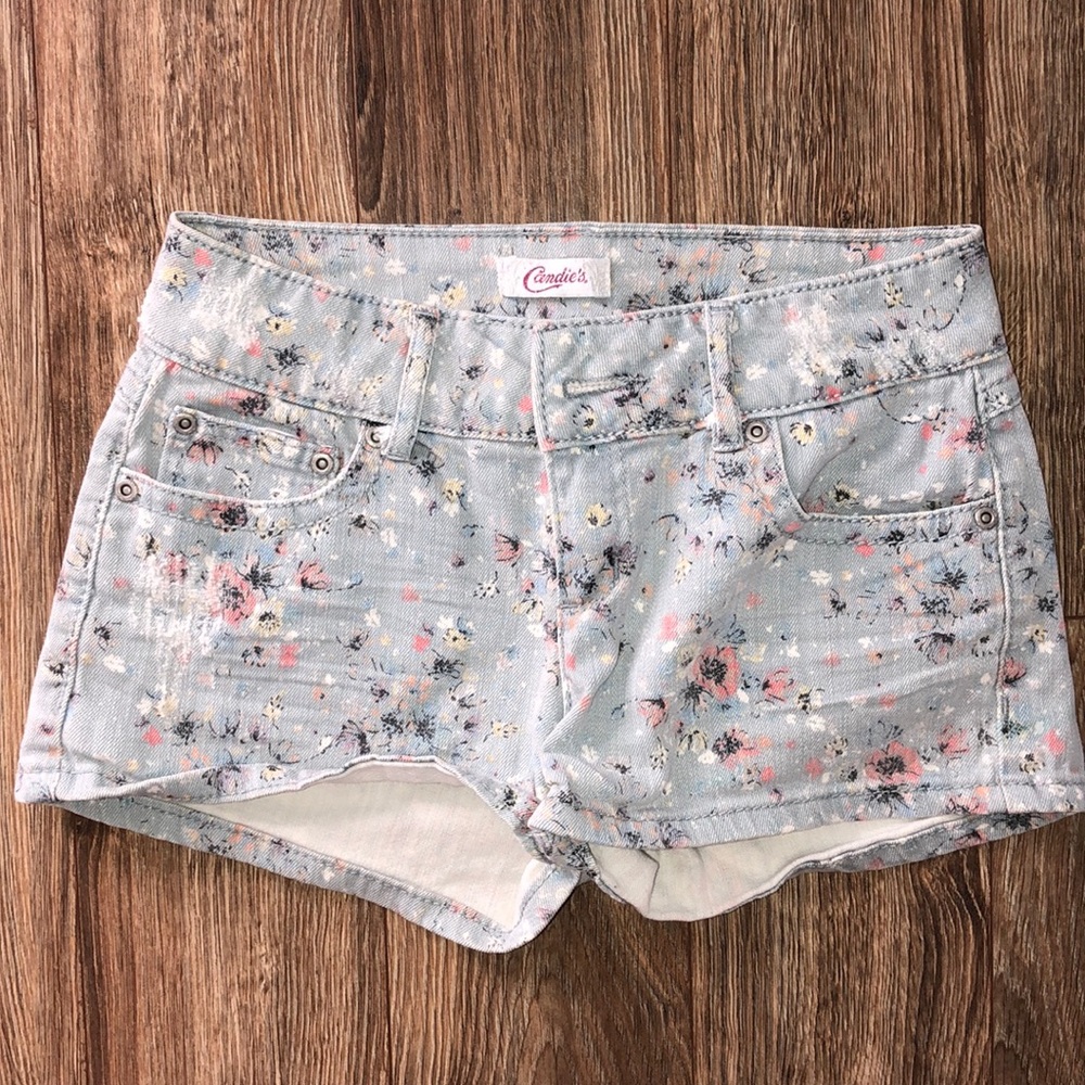 Candie’s Floral Jean Shorts